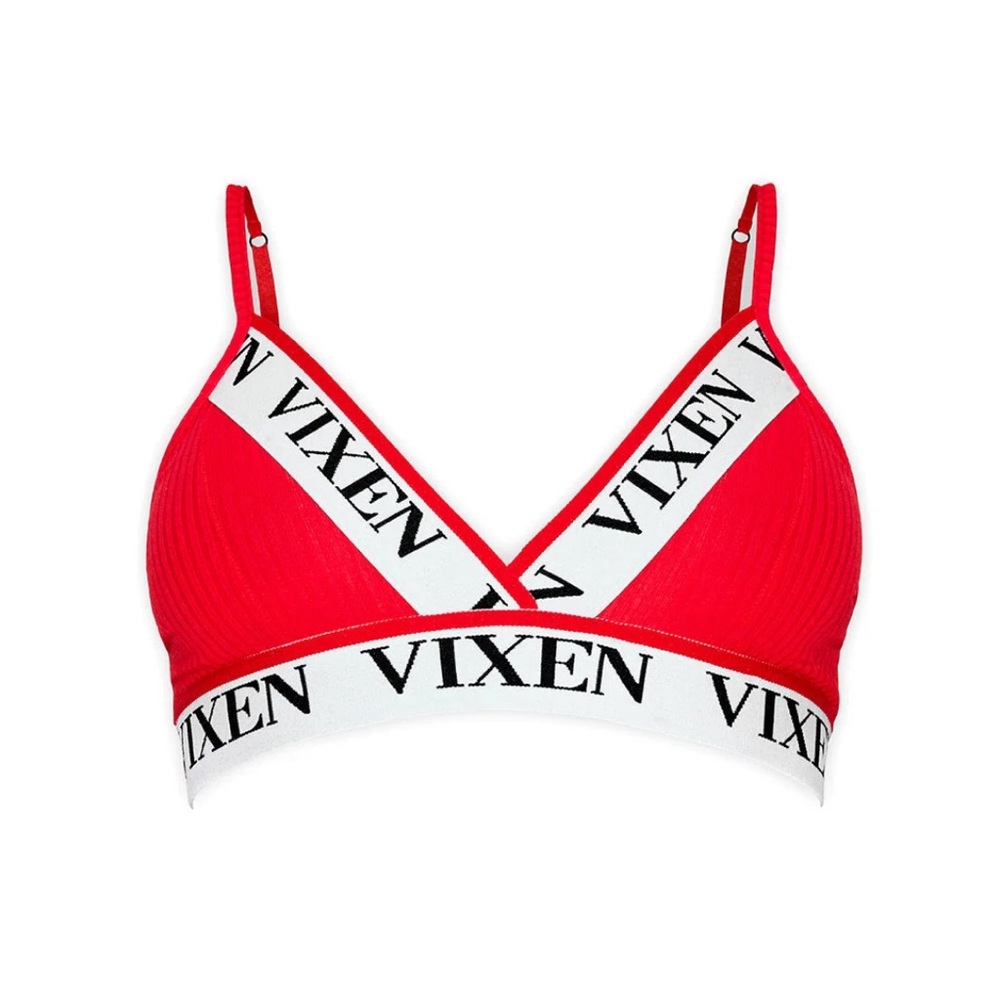 Vixen brand bra top in red. Size small. New with tags.
